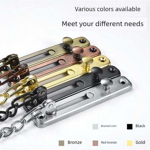 免打孔不锈钢入户门防盗链门锁门扣内反锁扣门栓卡扣安全链阻门器