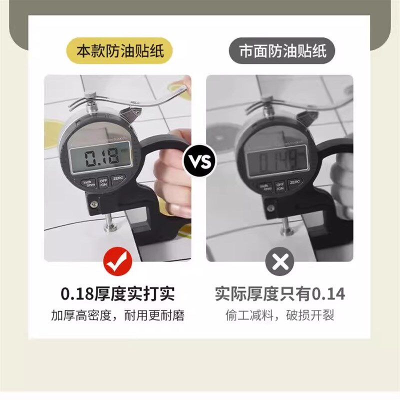 橱柜贴纸自粘防烫耐高温家具翻新贴膜厨房柜子门防潮防油卡通贴纸