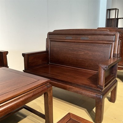 红木沙发菠萝格木沙发全实木2z人位长椅二人位双人坐北美色厂直销