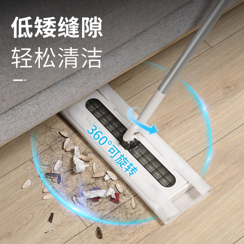 美丽雅除尘拖把新款大号静电家用免手洗懒人一次性拖布.平板拖地