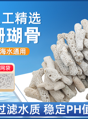 速发大块珊瑚骨滤精纯材选珊瑚石水族锦鲤鱼池鱼缸过滤材料造景