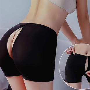 勒款 氨纶凹凸有缝瑜伽黑纱裤 薄力丝滑 开档不弹打底裤 速发健美裤
