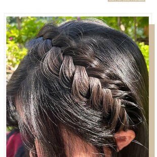 速发鱼骨辫假麻发箍一体发花辫发卡2捆压发头箍头饰发箍20发新款