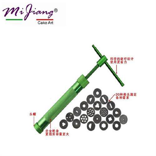 速发新款挤转式挤泥器软陶粘土挤泥枪挤泥器油枪陶艺合金旋泥泥0