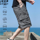 潮流休闲直筒五分裤 吉普JEEP吉普短裤 沙滩户外运动 工装 裤 男士 夏季
