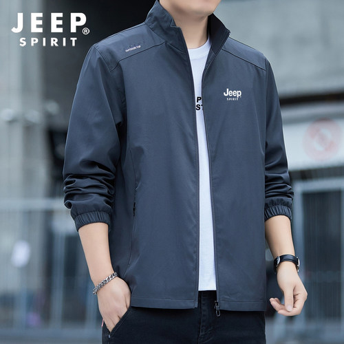吉普JEEP春秋防风男士工装夹克