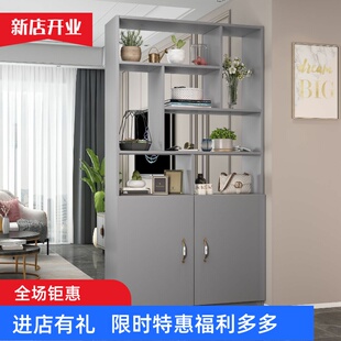 简约隔断柜间厅柜玄关柜新款一体入户屏风客厅遮挡鞋柜超高置物架
