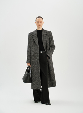 JESTOMS | 老钱格调/臻选羊毛呢子大衣女通勤保暖长款毛呢外套