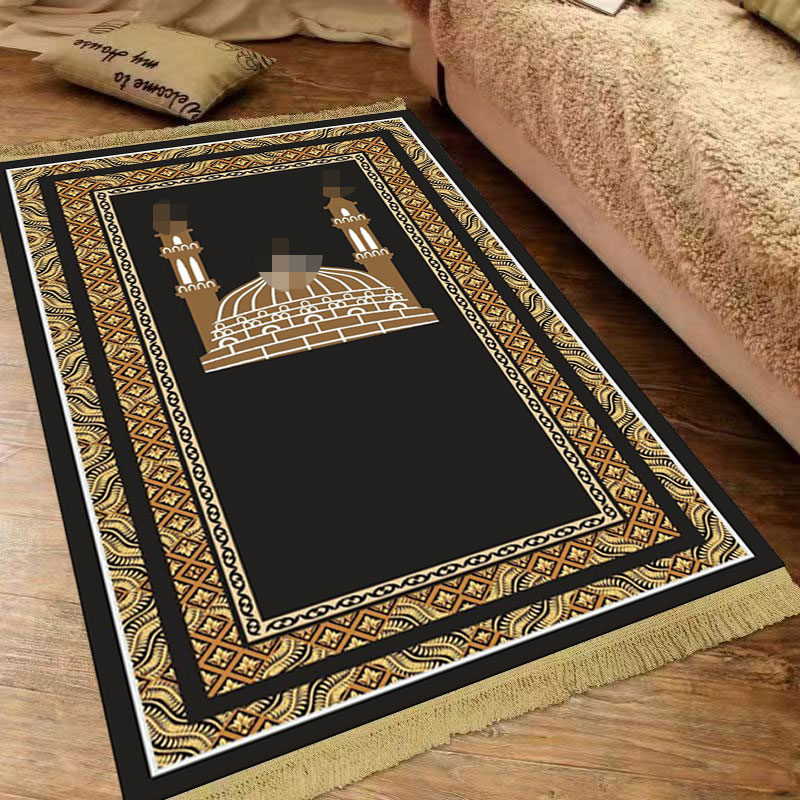 阿拉伯流苏加厚民族风易携带卧室地毯中东古典prayermat家用地毯