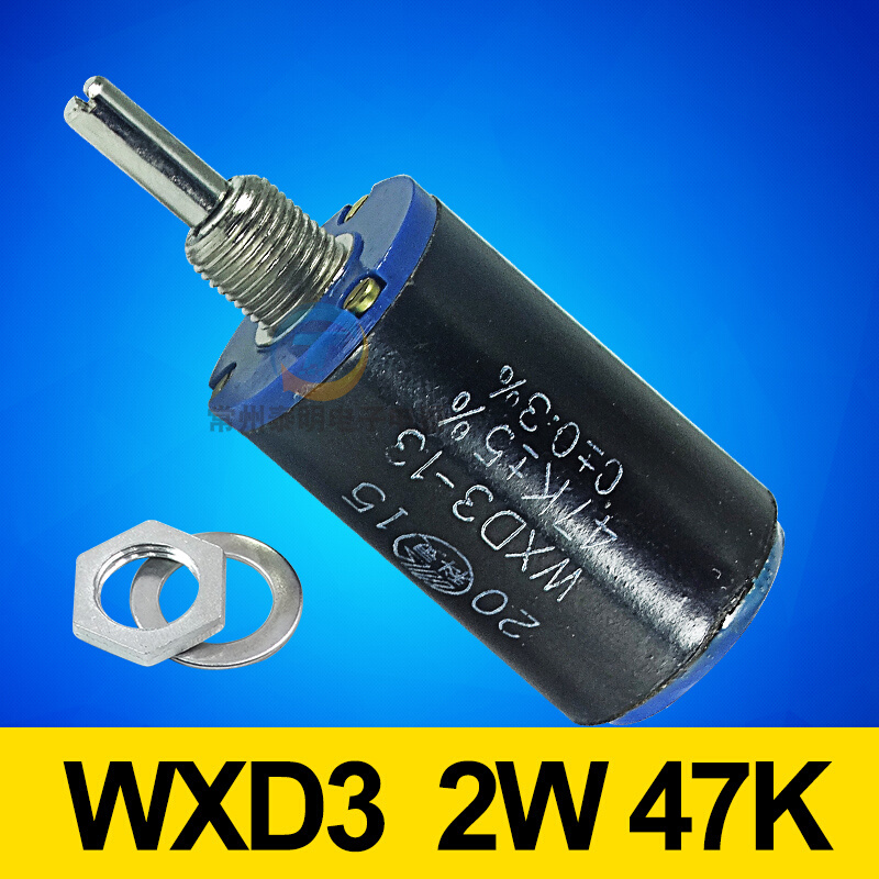 精密电位器WXD3-13-2W-47K多圈线绕电位器 滑动调压变阻器