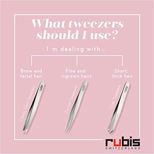 新品Rubis Classic Techno Stainless FSteel Tweezers for Preci