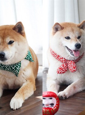 极速Cloth Pet Dog Bandana Tang Thread Printing PupVpy Bib Bo