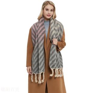 极速Foreign trade autumn and winter shawl new style Xthicken