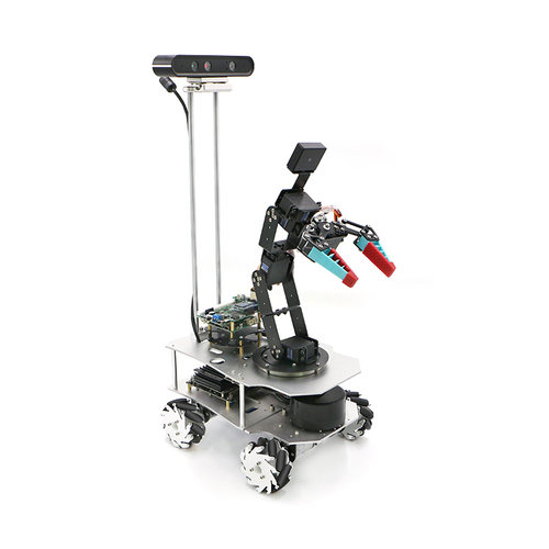 极速6自由度机械臂jetson nano机器人ROS麦轮无P人小车moveit 视