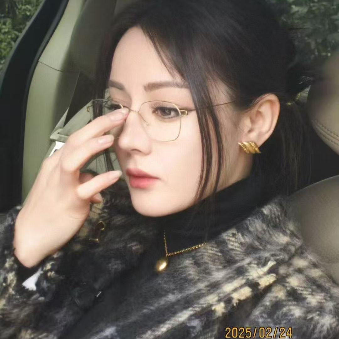 热巴同款超轻手工多边形眼镜架