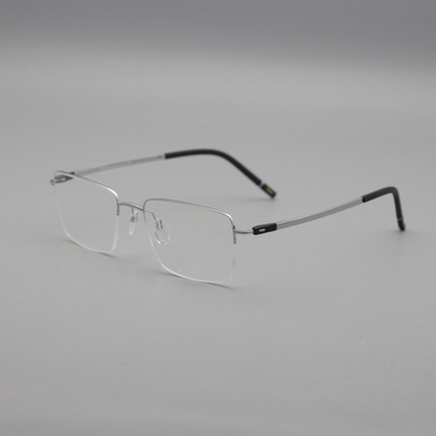 奥地利设计7g超轻纯钛半框眼镜
