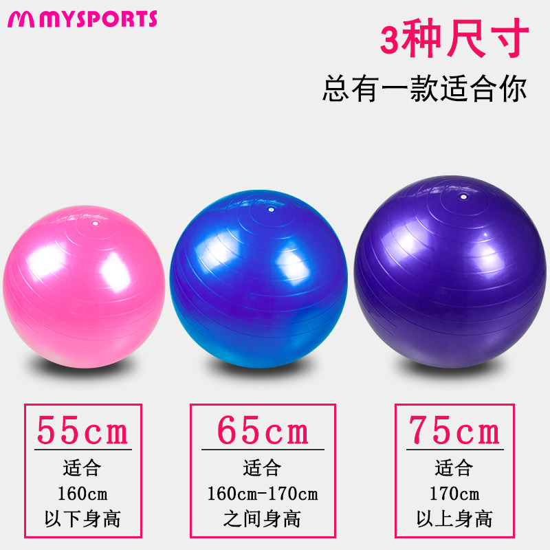 瑜伽球成人运动健身球厚儿童初学者套装孕妇平衡健身瑜珈球打气筒