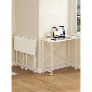 书桌折叠桌子可移动电脑桌工作台简易办公桌学生家用学习桌床边桌