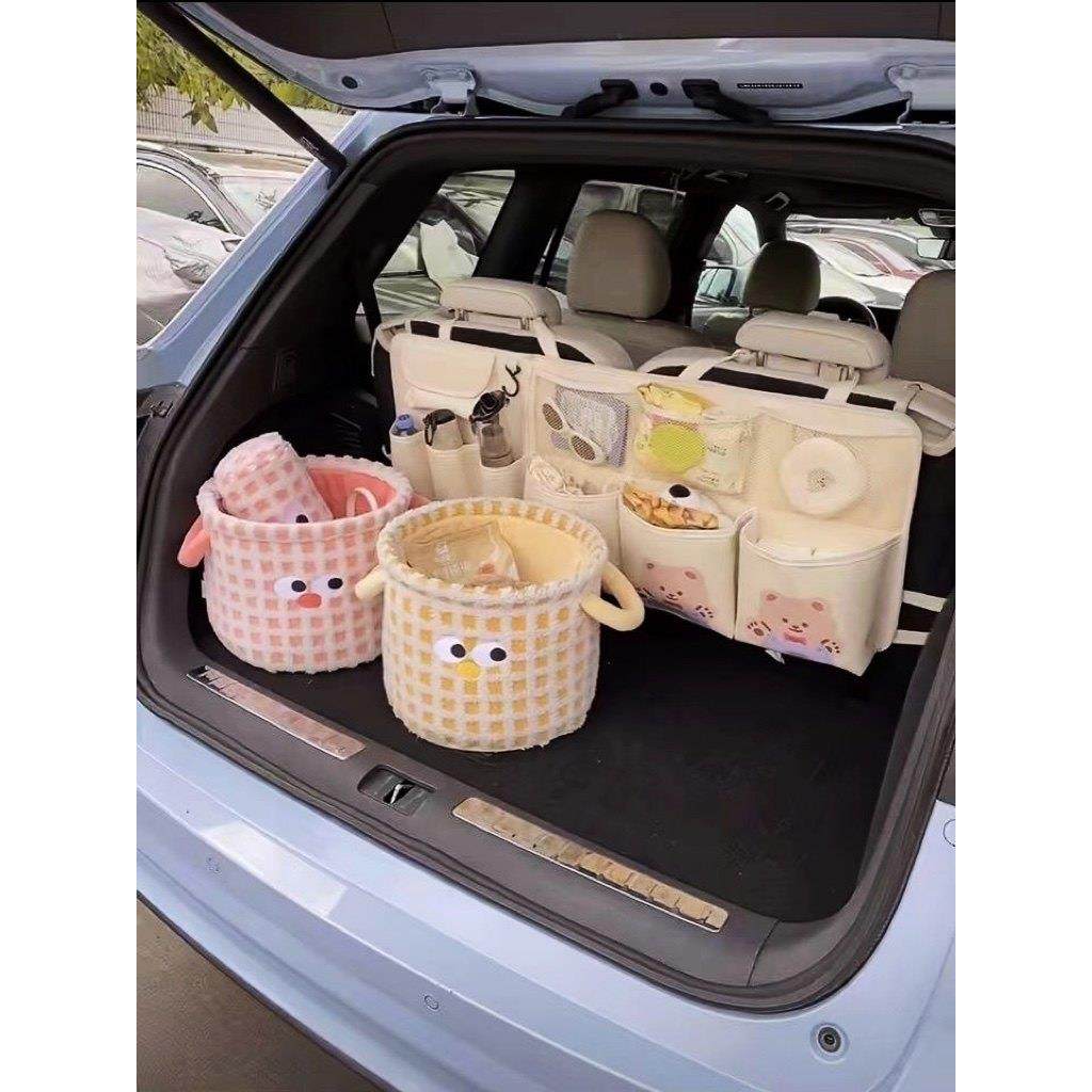 新款车载收纳箱创意可爱车内副驾驶好物整理折叠汽车后备箱收纳箱