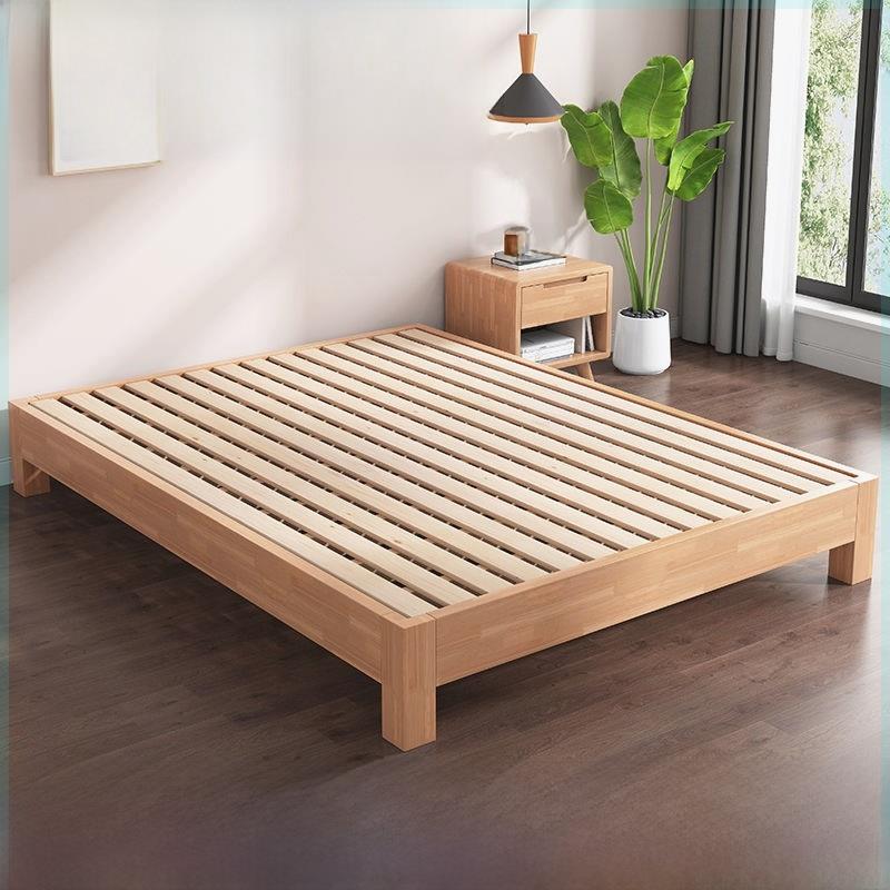 实木榻榻米床架排骨架子无床头家用1.35m1.8米1.2M定制尺寸民宿床