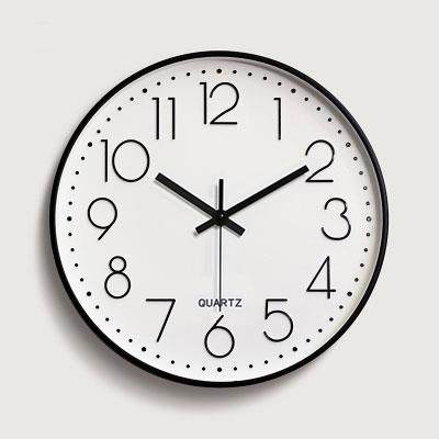 装饰数字挂钟简约现代客厅挂钟创意挂表静音北欧卧室时钟大气钟表
