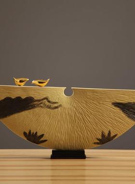 新中式创意幸福美满摆件客厅酒柜玄关办公室装饰品摆设工艺品礼物