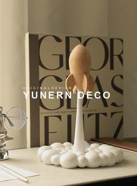 简约现代家居客厅儿童房玄关办公室软装饰品可爱火箭升空桌面摆件