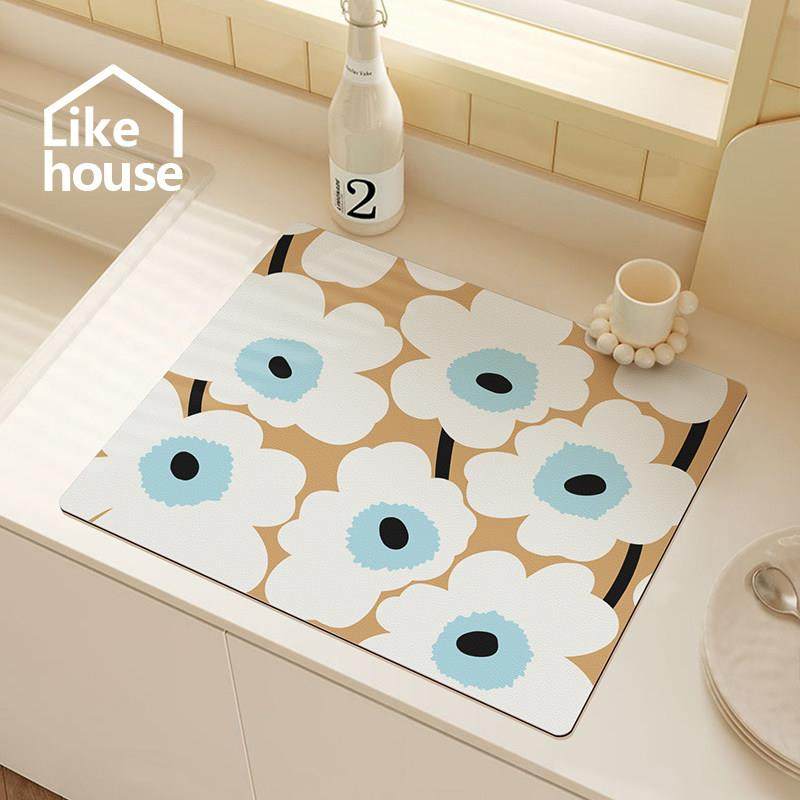 芬兰设计师厨房沥水垫茶几餐桌吸水凉垫吧台咖啡机沥水杯垫防烫免,居家布艺,餐垫,淘宝优惠券,粉丝福利购,淘宝优惠卷