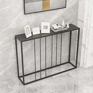现代简约铁艺玄关台家用门厅玄关桌靠墙置物架走廊过道装饰桌案几
