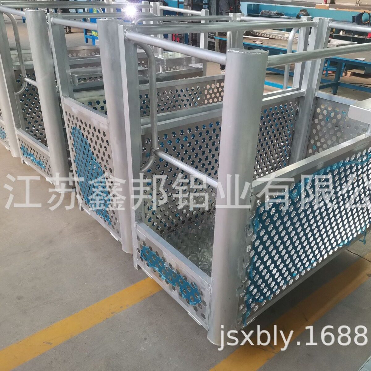 起重举高作业铝合金吊篮  规格按需定尺 外墙专用篮状装置 6061T6