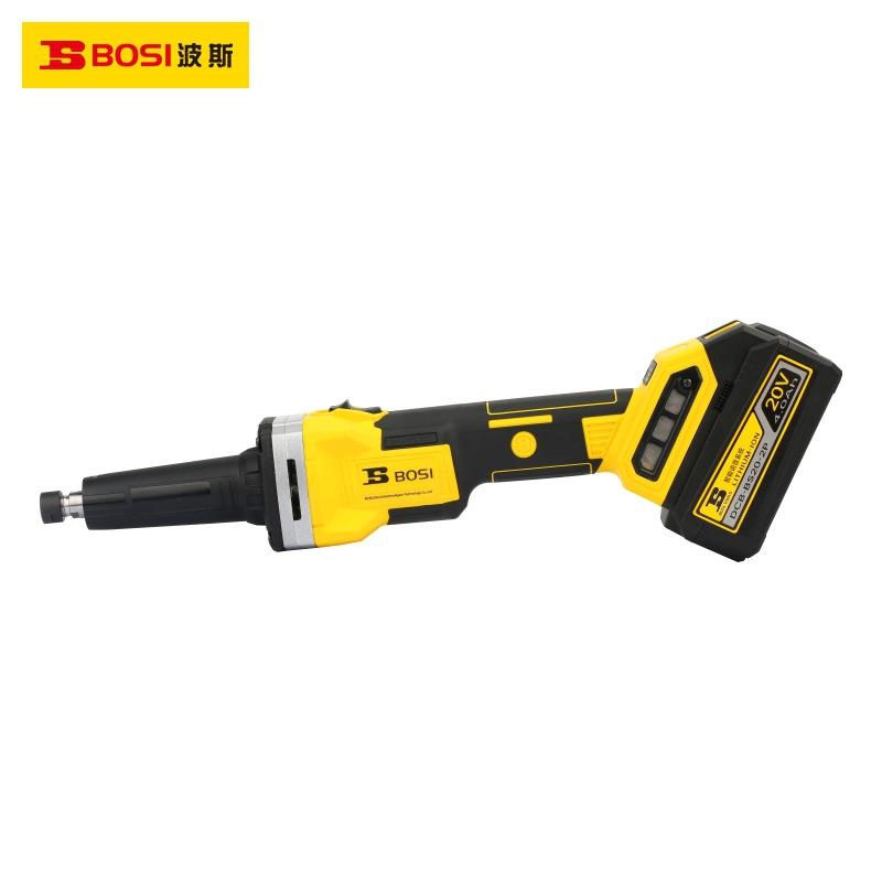 波斯6mm夹头20V无刷锂电长柄电磨充电式电动直磨机模具BS660190