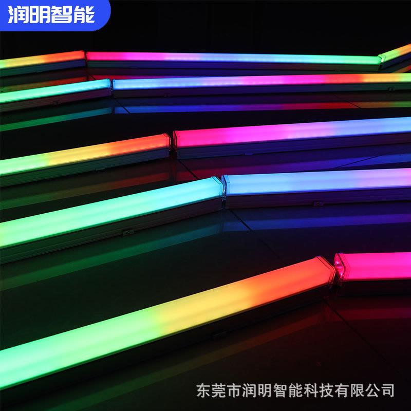 RGB七彩装饰灯LED硬灯条 城市照明酒店装饰灯夜市灯led硬条灯