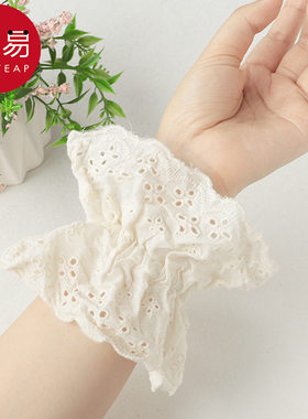 发圈/大肠A1pq808-法式头饰缎面韩系简约复古头绳皮筋发饰花边