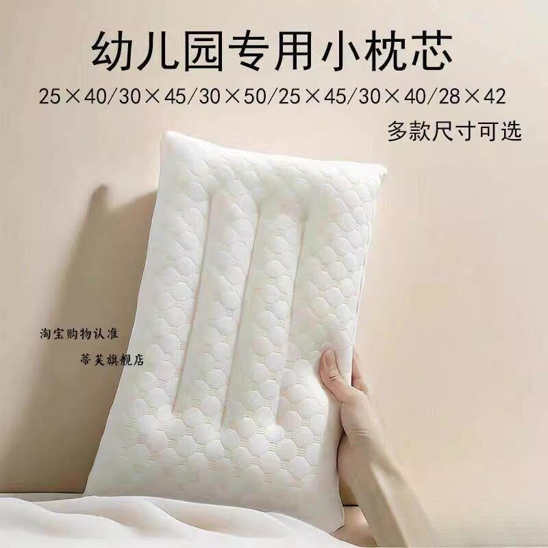 速发迷你小枕头幼儿园专用小号枕芯2540儿童枕头3045学生28*4