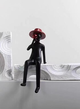 速发摆式轻奢抽象吹泡售人物雕塑装饰样板间书房泡楼处客厅玄关法