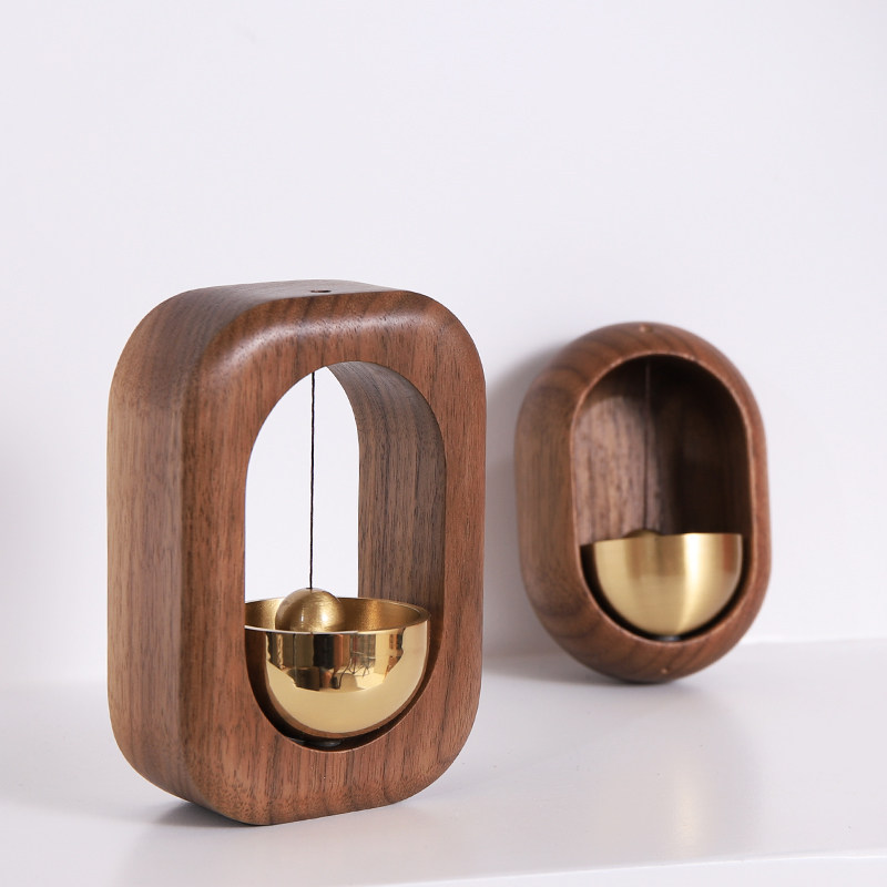 速发多巴胺门铃门吸式风铃摆件系入户入门提醒铃铛响声大纯铜