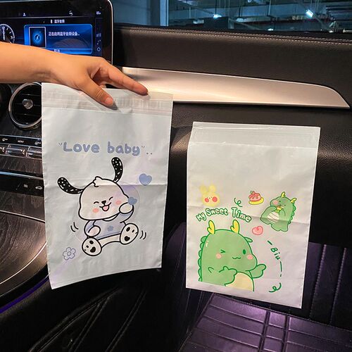 速发车载垃圾袋汽车内用前排后排粘贴车上专用便携式车载垃圾桶挂