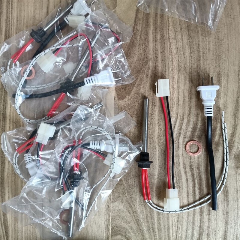 速发单缸柴油热加热器预热器220V油底壳电4管不锈钢加机棒1热*1.5