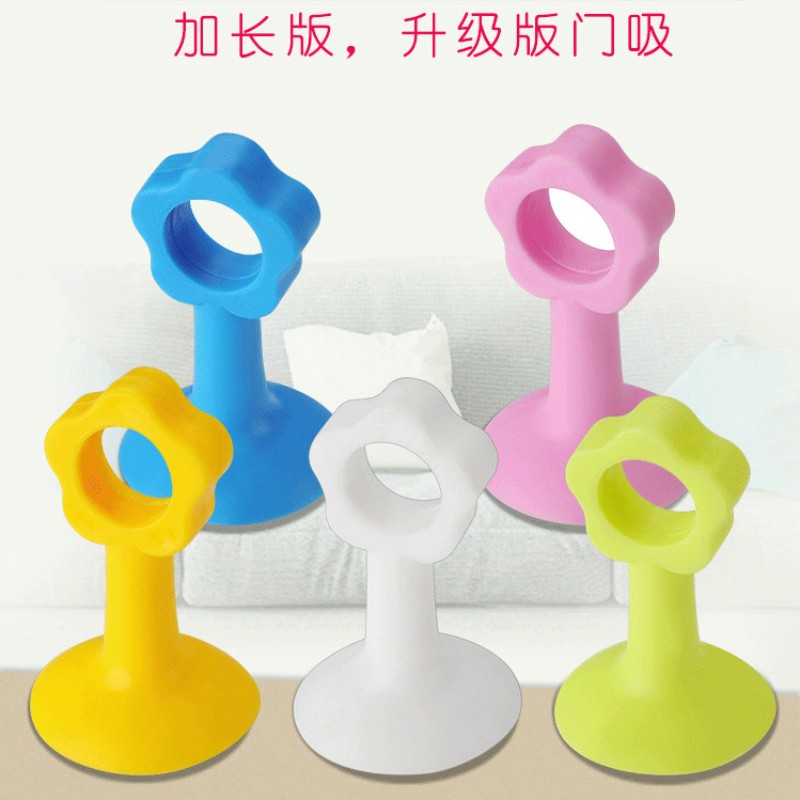 速发硅胶门吸免打孔防撞垫厕所缓冲贴塑料橡胶门碰卫生间门顶把手
