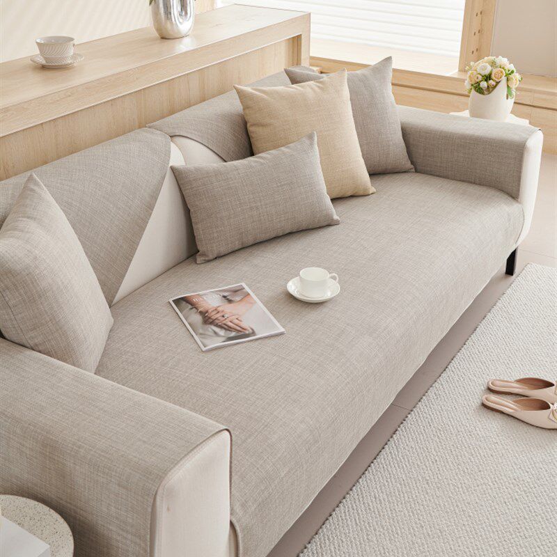 速发躺椅摇椅沙发盖布单人沙发垫棉麻坐垫座垫罩发椅垫套沙防滑椅