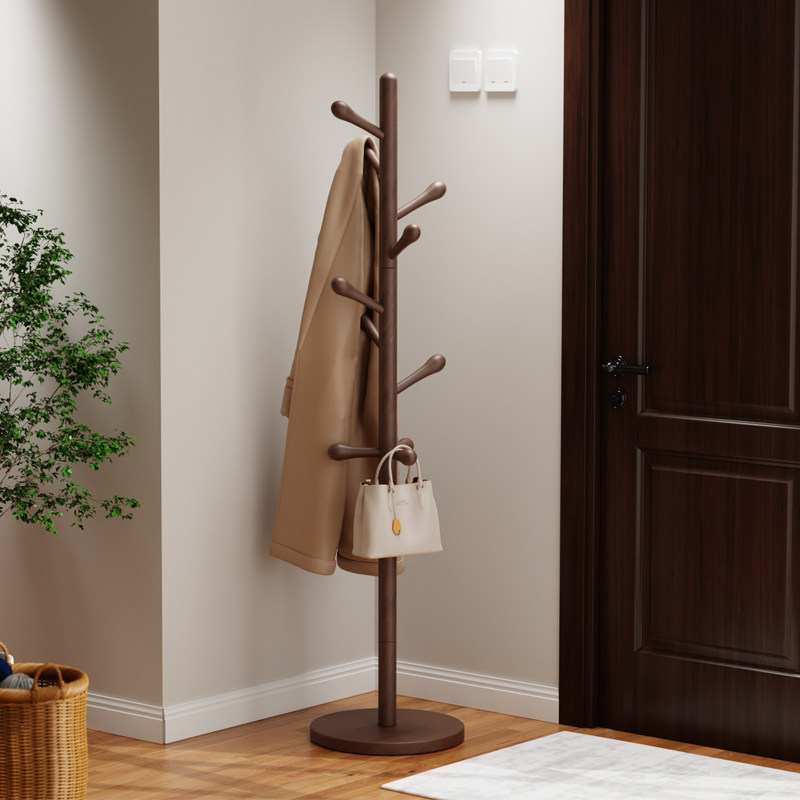 速发衣帽架家用入客玄关落地挂衣架室内户厅易转角简架外套架子