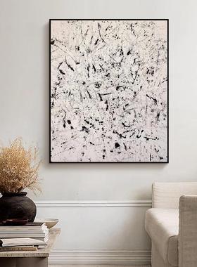 波洛克极法式简抽象泼墨挂画沙发背景墙装饰画玄关走廊进门高级感