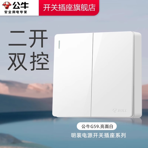 【官方旗舰店】明装双控开关