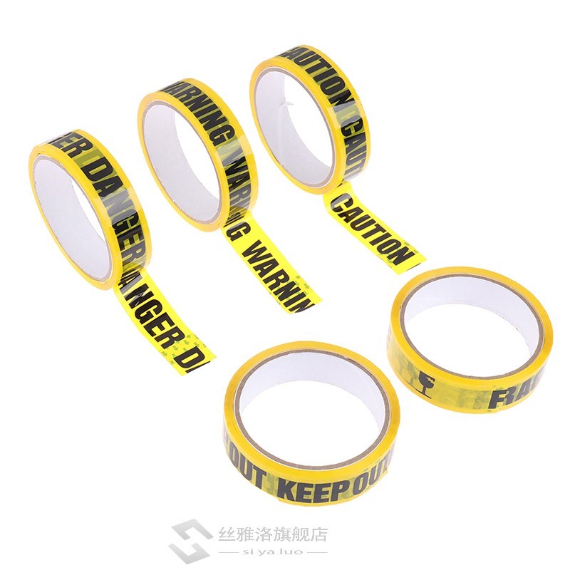 速发*Hot sale 1Roll Warning Tape Danger Caution Fragile Barr
