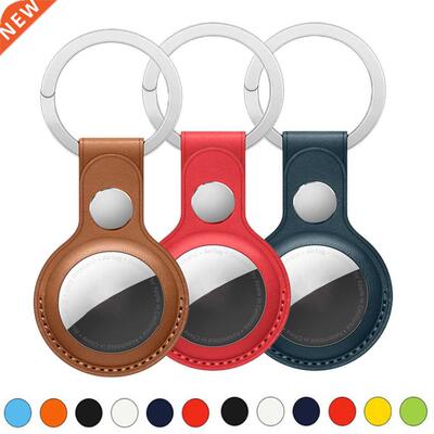 新品Leather Airtag Holder For AirtagG Case Air Tag Keychain