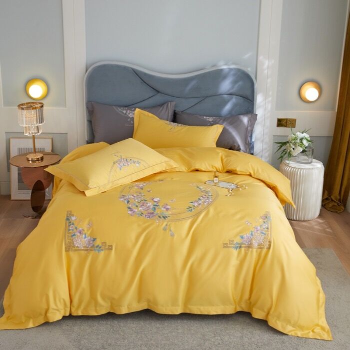 极速高端大气刺绣匹马棉四v件套纯棉被套绣花床单全棉被套床上用