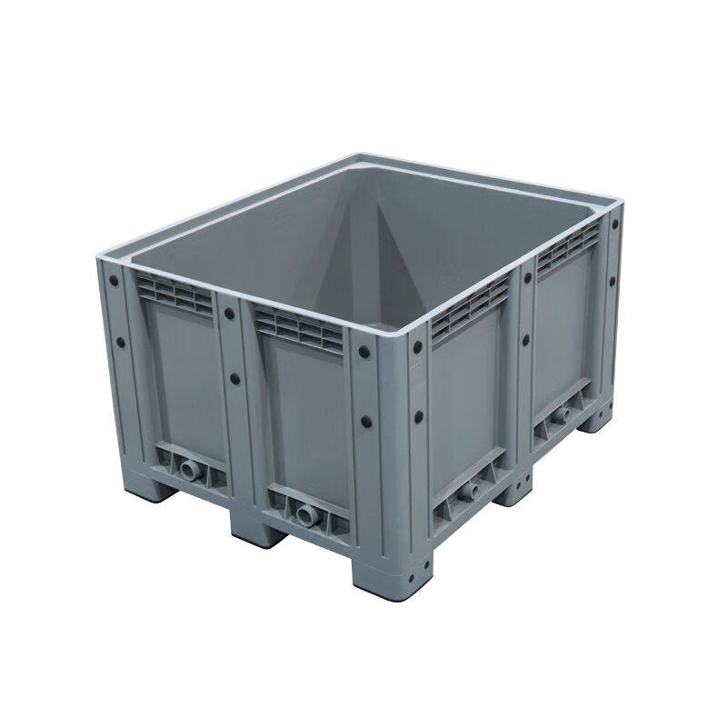 极速塑料卡板箱川字L1o200*W1000*D760MM托盘周转箱不含盖子