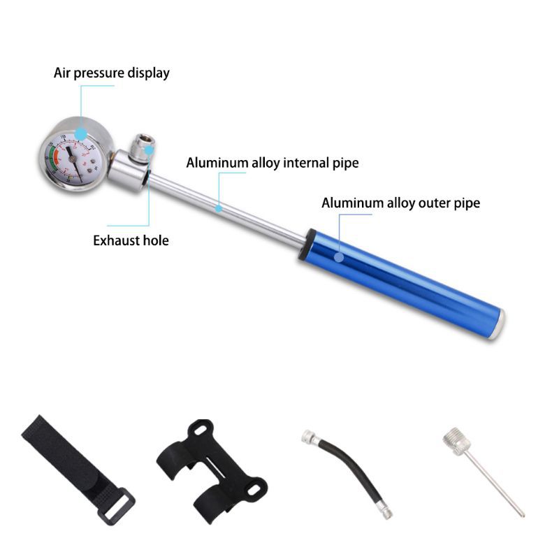 极速自行车手动迷你气o压打气筒登山车气筒自行车户外骑行可携式