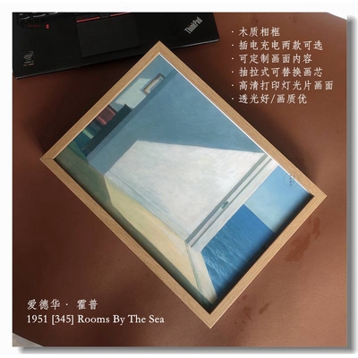 极速来图定制灯光画小夜灯 发光相框装饰J画台灯 生日礼物可充电