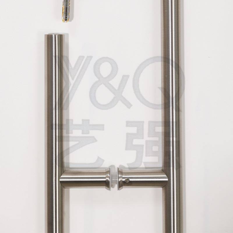 极速玻璃门拉手不锈钢大门把手黑色扶手隔断门酒店拉门Y包皮把手